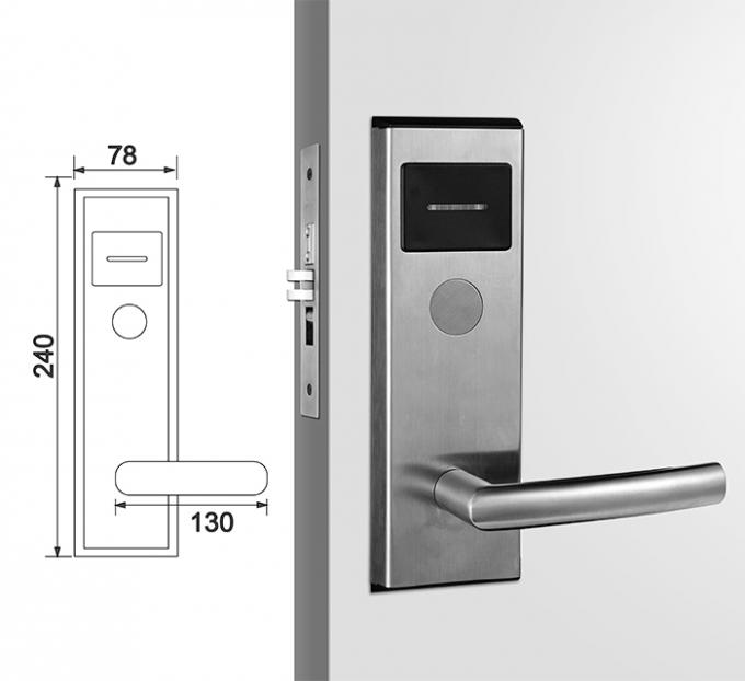 Slot van het roestvrij staal het Elektronische RFID Hotel met ProUSB-Slotsysteem
