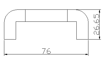 Van de Ladechrome van het meubilairkabinet Geborsteld Handvat 76MM Nylon Lengte