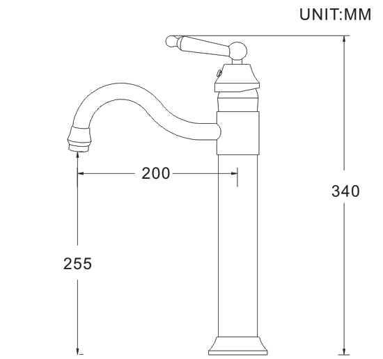 Olie Gewreven de Mixerkraan van het Bronswater, Concrete Chrome-Bassintapkraan
