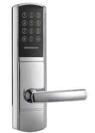 Zilveren elektronische deur slot ontgrendeld met wachtwoord of EMID kaart