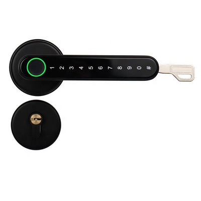 TT Lock APP Fingerprint Lock Bluetooth Smart Lock Digitaal Elektronisch slot Sleutelloos Door slot Handle Zink Zwarte Handle