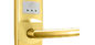 Moderne Zinklegering Elektronisch Door Lock Card / Sleutel Open Met PVD Gold Finishing