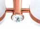 Zinklegering en kristal badkamer accessoires Dubbele tandenborstel Tumbler Holder Classic Design