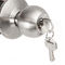 Chroom roestvrij staal cilinder deurknoppen cilindrisch slot Privacy knop slot
