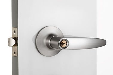 Privacy deur buisvormig cilinderslot Moderne voorkant satine nikkel hefboom handgreep