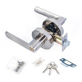 Satine Nickel Lever Set Lock Woonkamer Slaapkamer Badkamer Tubular Door Handle Lock