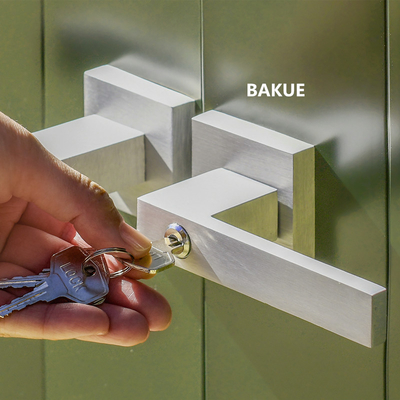 Premium aluminium opslagruimte zware opslagruimte slot UV-bestendige weerbestendige voor een enkele dubbele deur buitenopslagruimte 3 sleutels inbegrepen