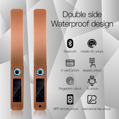 IP68 waterdicht FPC vingerafdruk slimme deur slot Bluetooth antiek