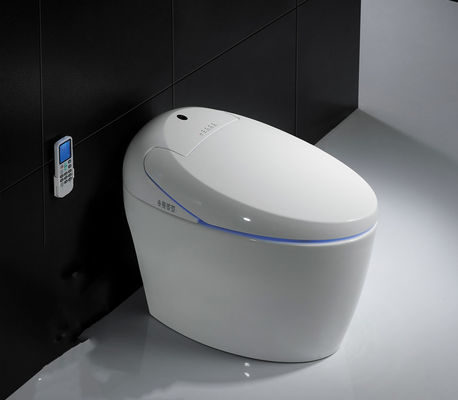 Een stuk slimme badkamer sanitaire artikelen met voet touch sensor spoelen