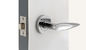 Commercieel Mortise Door Lock 50mm Diameter Rose Lockset Chrome Lever Handle