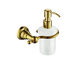 Gouden badkamer accessoire Wand gemonteerde zeep dispenser met koperen pomp PP fles