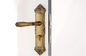 Kamerdeur Mortise Lock Set Met 130×68 mm hefboomhandgreep Antiek Geel Bronzen