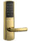 PVD-goud Elektronisch deur slot Ontsloten met wachtwoord of EMID-kaart