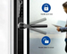 Smal Aluminium Frame Bluetooth Smart Door Lock Voor Appartement