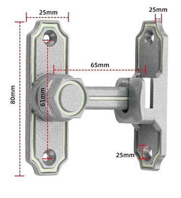 Het zware Zink van het de Klinkslot van de BoutStaldeur voor Binnen/Openluchtgebruik