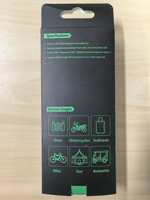 Roestvrijstalen kabel PadLock voor fietsen hek hek binnenplaats deur