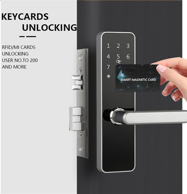 Smart Door Lock Sleutelloos NFC / IC Card Ontsluit Touchscreen Keypad Hotel APP