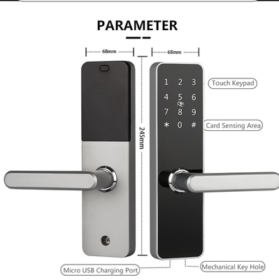 Smart Door Lock Sleutelloze NFC / IC Card Smart Hotel System APP