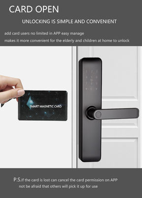 Geverfd Bluetooth WiFi RFID Sleutelloze slimme sloten voor appartementen Huis Inkomstdeur Kamerdeur