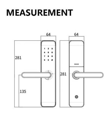 Bluetooth WiFi RFID Sleutelloze Smart Door Lock Voor Home Entry Door Kamerdeur