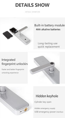 Bluetooth WiFi RFID Sleutelloze Smart Door Lock Voor Home Entry Door Kamerdeur