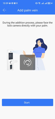 Aluminium Commercial Smart Lock Gezichtsherkenning Video Cat Eye Palm Vein Ontsluiting IP65
