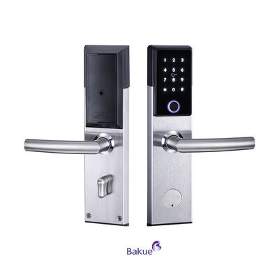 Afgeschakeld 120min Smart Door Lock Geverfd Veilige Toegang Bluetooth WiFi Code Kaart Mechanische Sleutel Opties