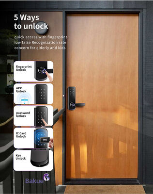 CE-brandveiligheidscertificaat EN1634-1 EN14846 Gecertificeerd vingerafdrukdeurslot met eenmalige toegangscode Tijdgebonden toegangscode en eKey Overal of door iedereen toegankelijk