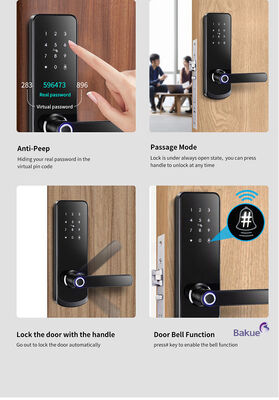 eKey Controller Type RFID-deurslot met 2 stuks mechanische sleutel Duurzaam toegangscontroledispositie voor verschillende omgevingen
