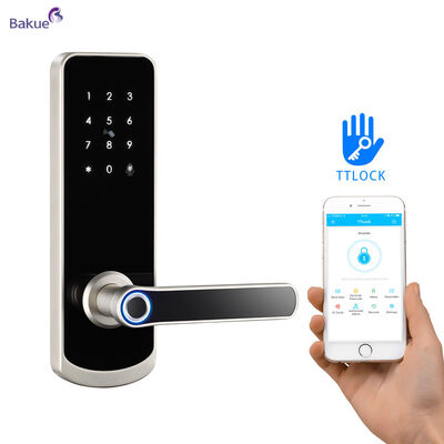 Brandbestendig 60min Fits Doordikte 38 tot 50mm 60min Brandbestendig Smart Door Lock met WiFi eKey APP Remote Control Access Management Device