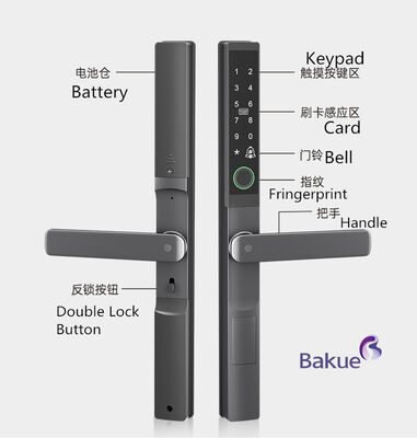 AA Battery Smart Digital Door Lock Smart Door Lock Ultra Height Lock Ultra Thin 25mm Lock Screen Doors Access Device