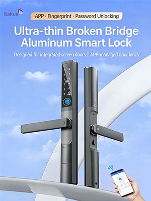 Aluminum Fringerprint Door Lock Featuring 4pcs AA Battery Operated Access Control System for Enhanced Protection Smart Digital Door Lock