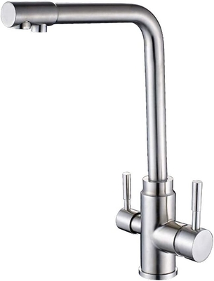 Van het het Handvatwater van de zinklegering Dubbele de Besparingstapkraan, Loodvrije de Tapkraan van de Waterkraan