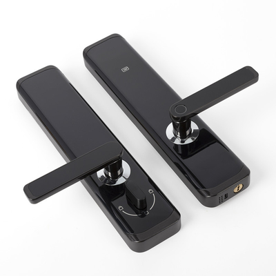 Zwart Smart Europese standaard Mortise Door Lock APP Wifi Functie