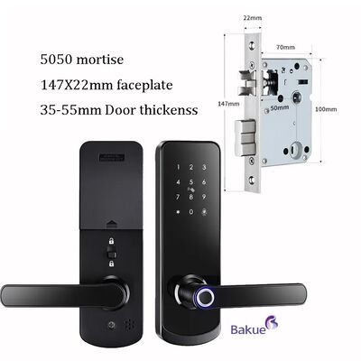 CE-brandveiligheidscertificaat EN1634-1 EN14846 Gecertificeerd vingerafdrukdeurslot met eenmalige toegangscode Tijdgebonden toegangscode en eKey Overal of door iedereen toegankelijk