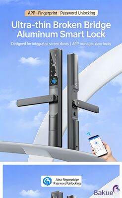 AA Batterij Slimme Digitale Deurslot Slim Deurslot Ultra Hoge Sluiting Ultra Dun 25mm Sluiting Deuren Toegang Apparaat