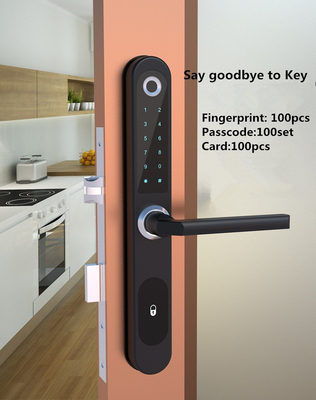 Bluetooth APP-besturing Smalle slimme slot Aluminium voor 30mm deur